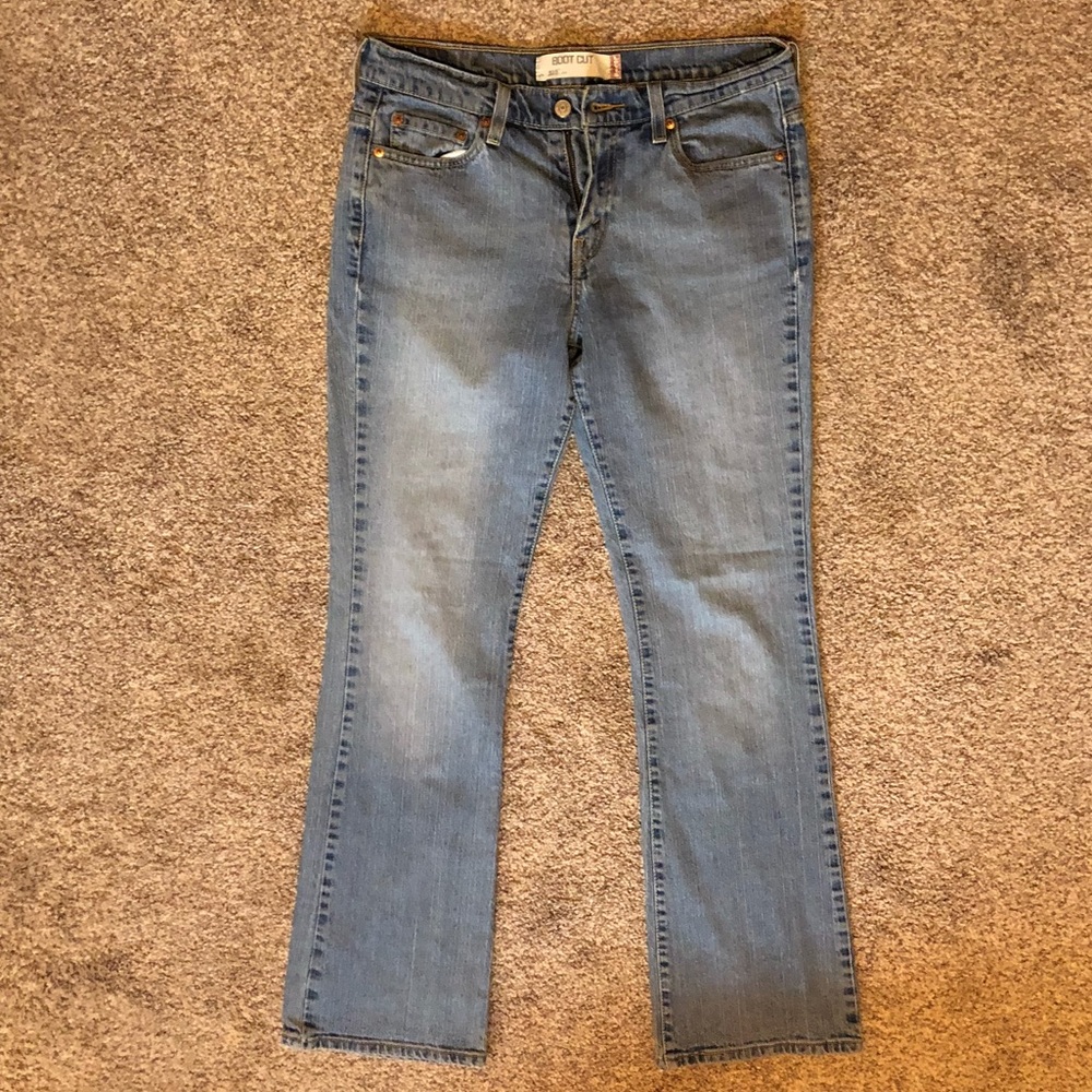 Levi’s red tag size 10 Long boot cut blue jeans